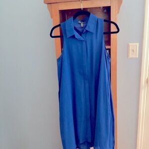 Adrianna Papell royal blue sleeveless swing dress, size 6.